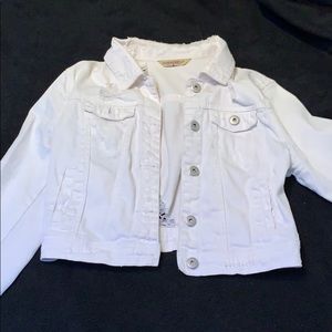 White jean jacket